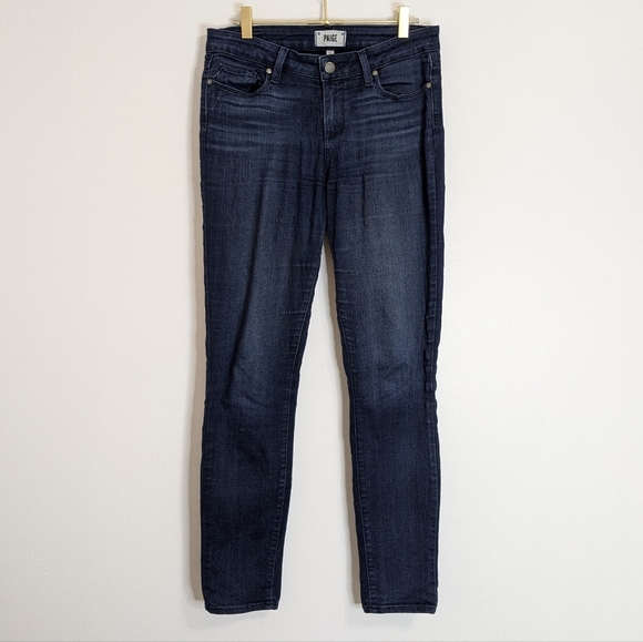 PAIGE Size 29 Dark Wash‎ Blue Denim Verdugo Ankle Skinny Jean - Picture 1 of 8